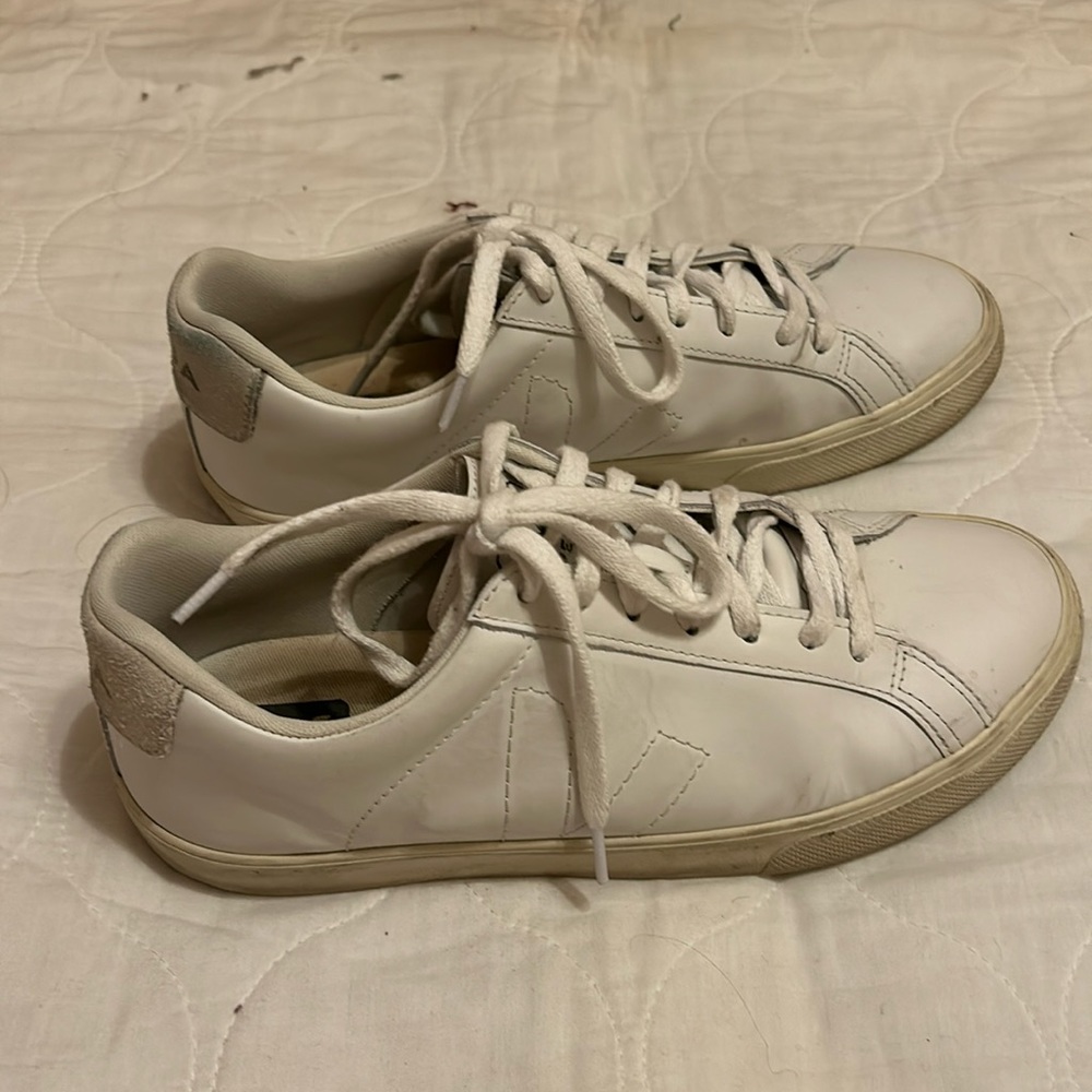 White Veja sneakers, size 8